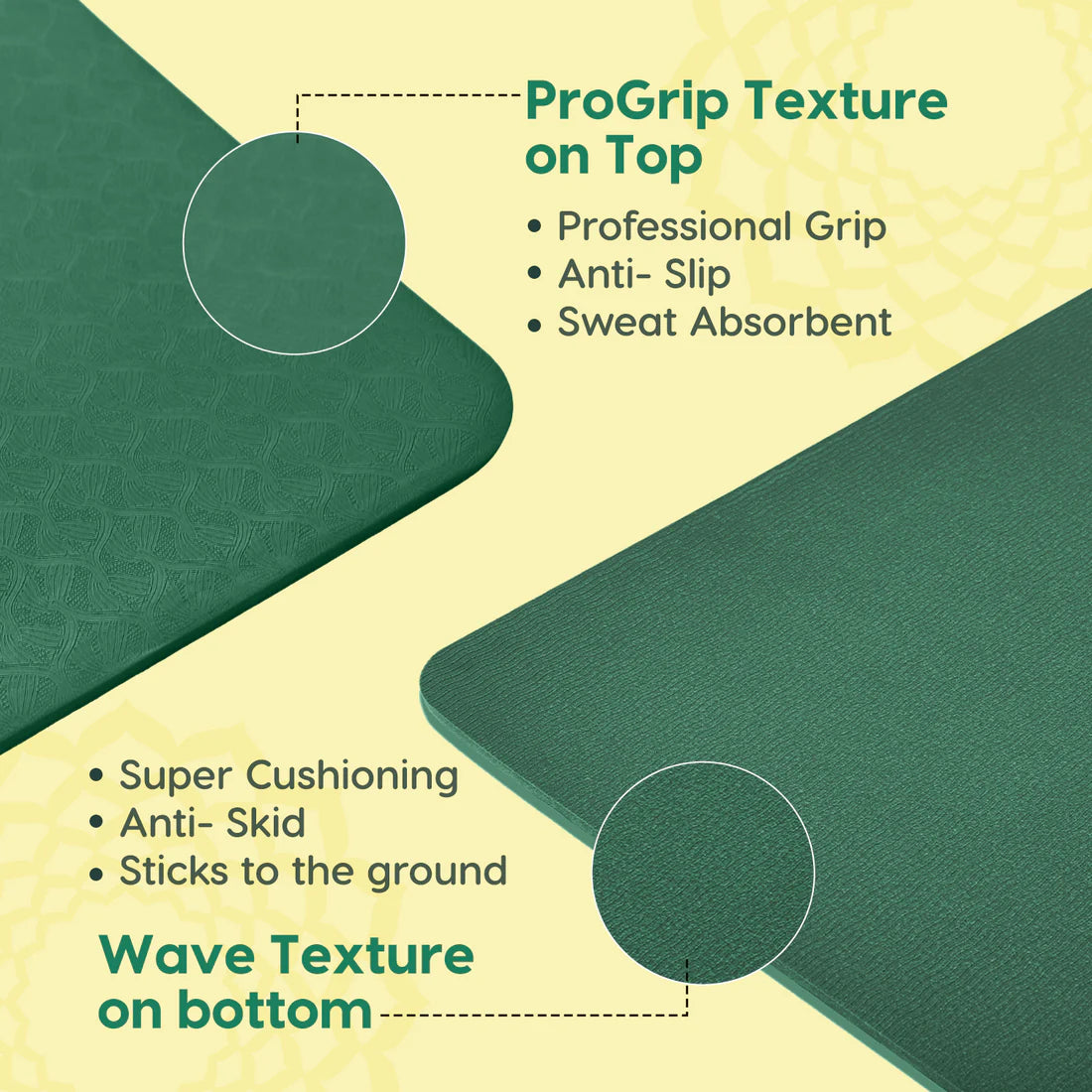 True Alignment Yoga Mat – Extra Large, Non-Slip & Eco-Friendly