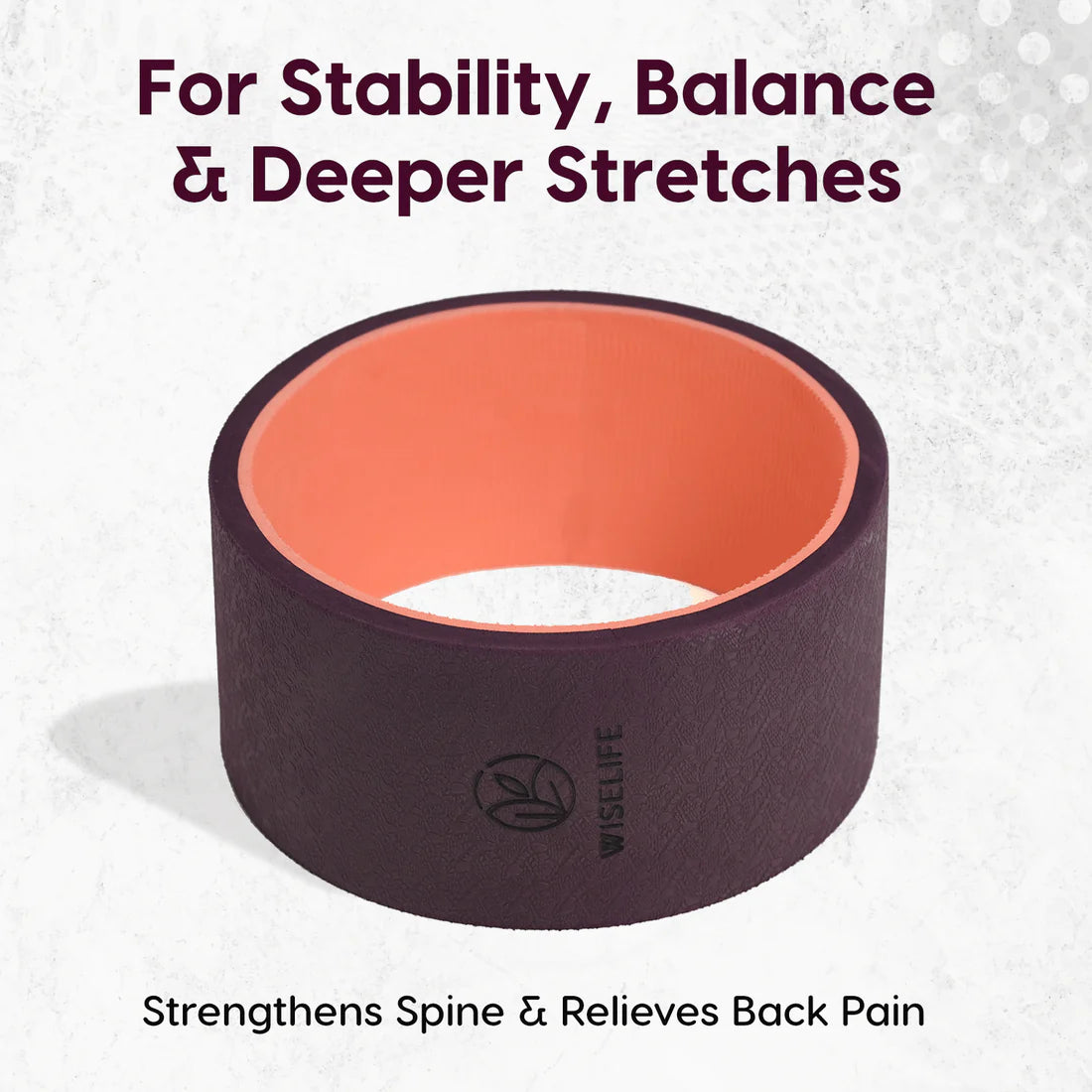 Relieve Back Pain & Enhance Flexibility with the WiseLife Yoga Back Wheel