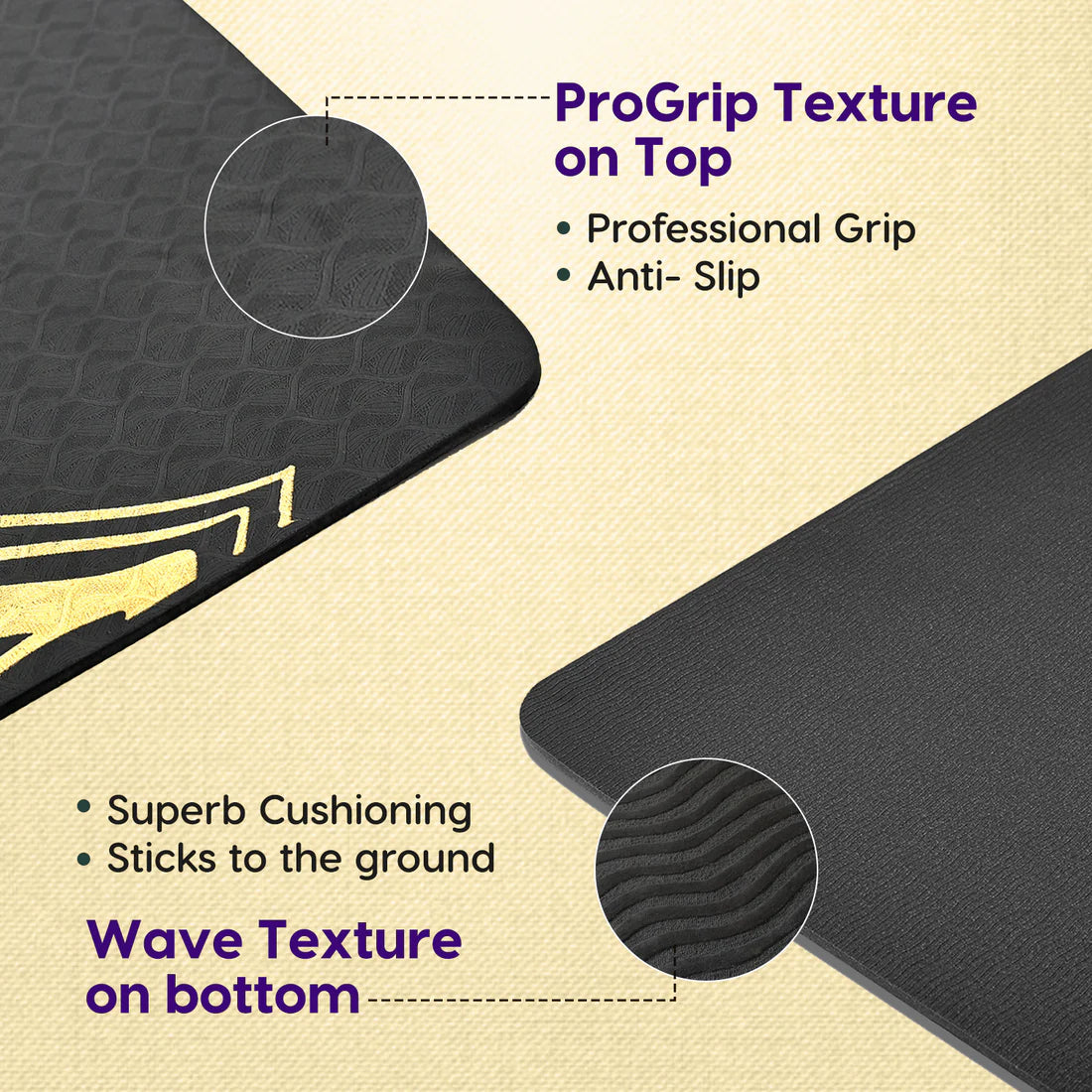 Pro Balance TPE Yoga Mat – Extra Large, Non-Slip & Eco-Friendly