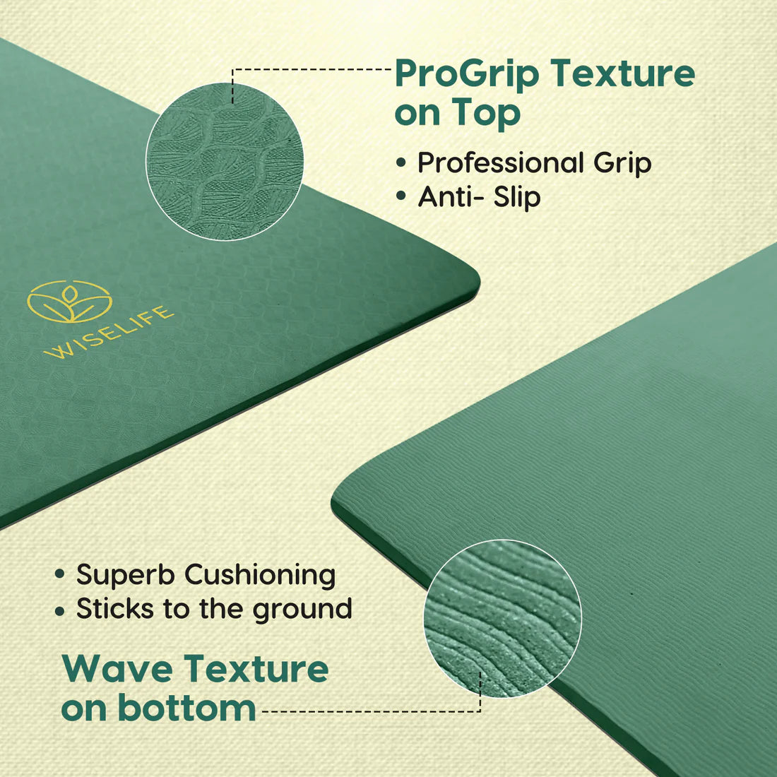 Pro Balance Yoga Mat – 8mm Extra Thick, Non-Slip & Eco-Friendly