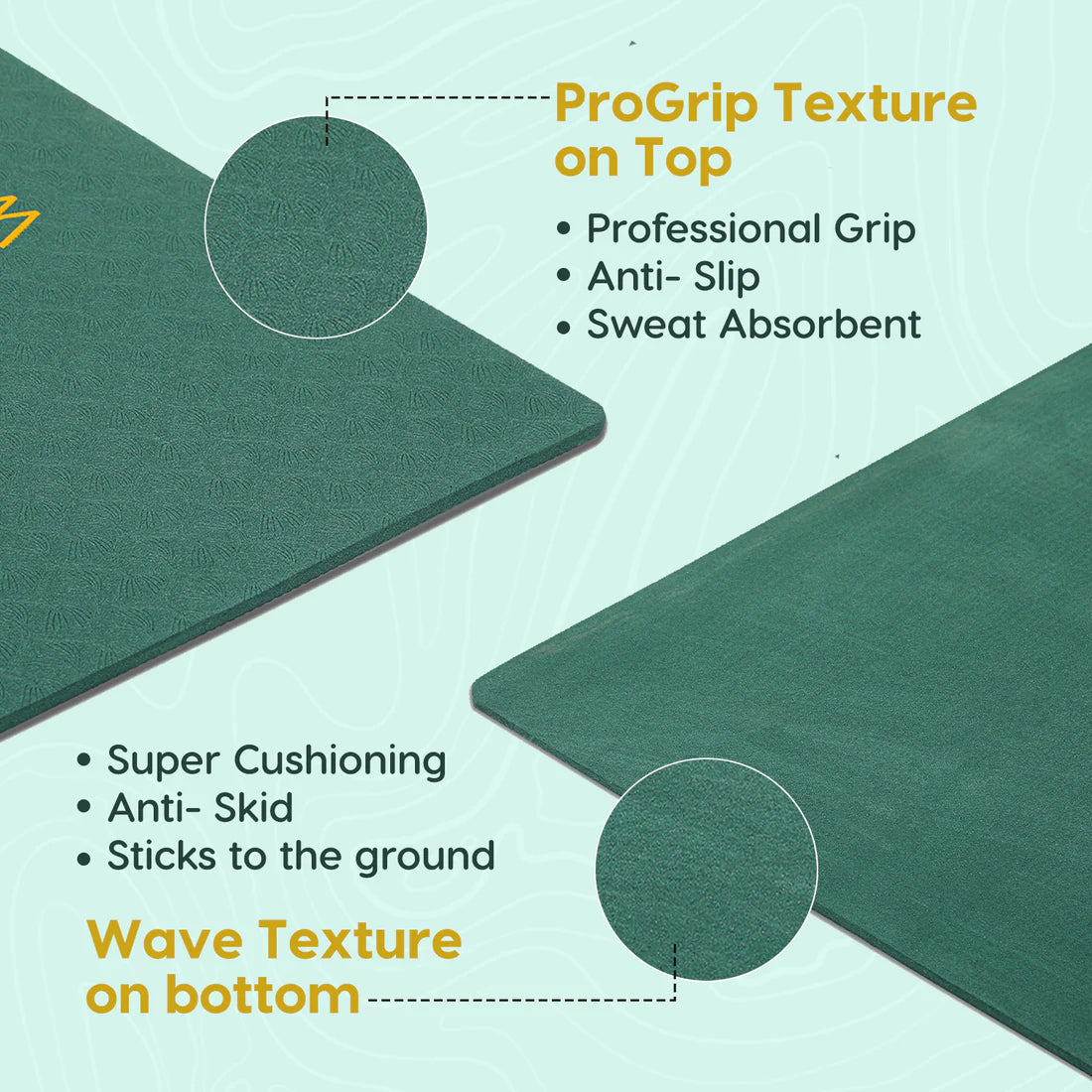 True Alignment Yoga Mat – Extra Large, Non-Slip & Eco-Friendly