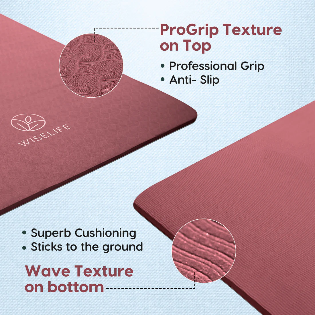 Pro Balance Yoga Mat – 8mm Extra Thick, Non-Slip & Eco-Friendly