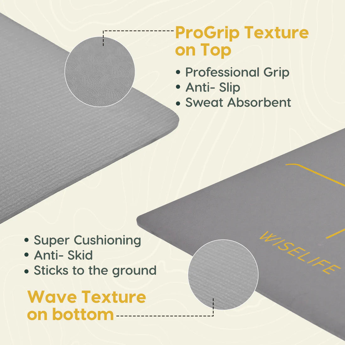 True Alignment Yoga Mat – Extra Large, Non-Slip & Eco-Friendly