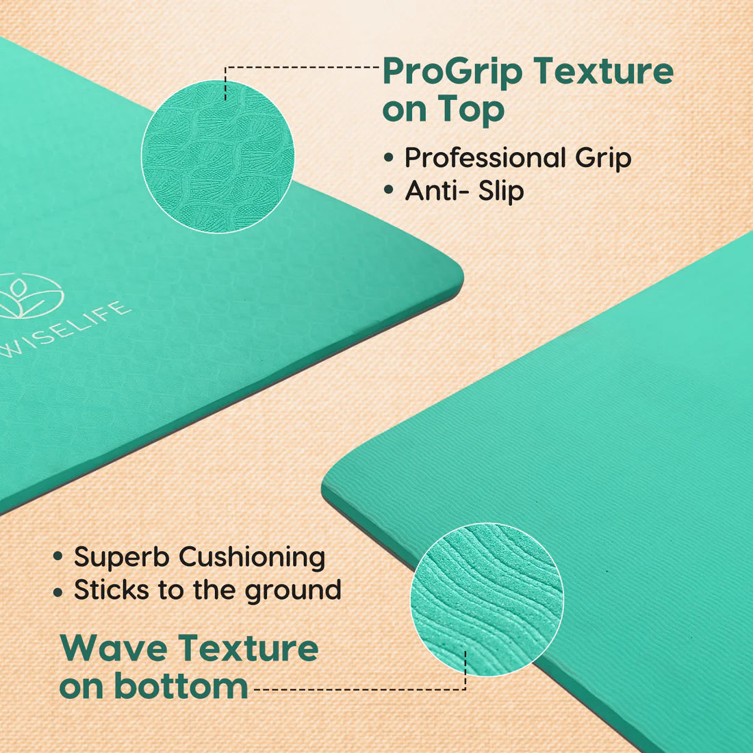 Pro Balance Yoga Mat – 8mm Extra Thick, Non-Slip & Eco-Friendly
