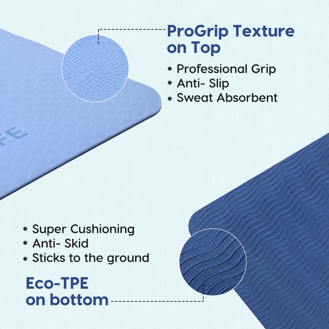 Dual Layer Yoga Mat – Extra Large, Non-Slip & Eco-Friendly