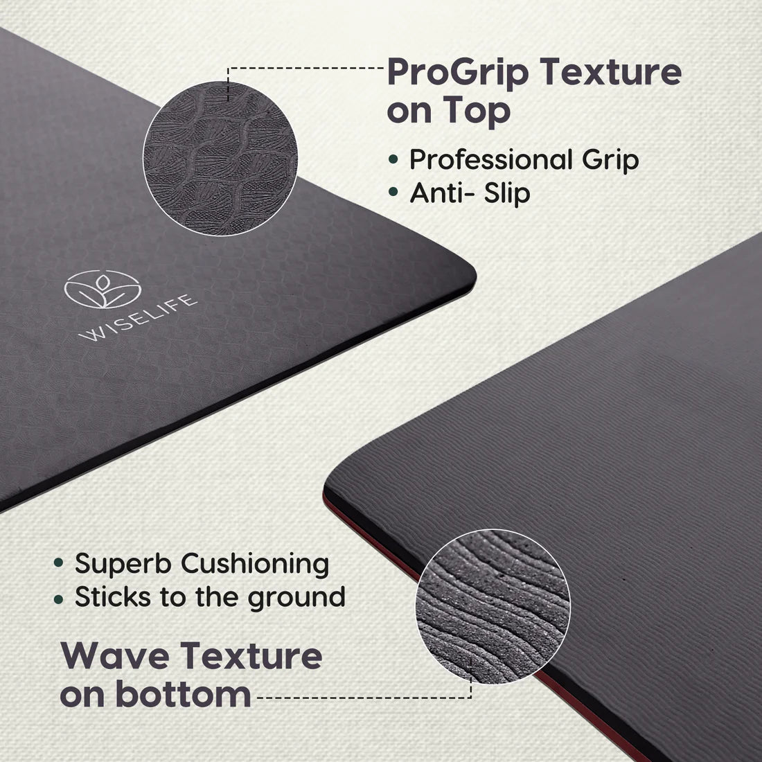 Pro Balance Yoga Mat – 8mm Extra Thick, Non-Slip & Eco-Friendly