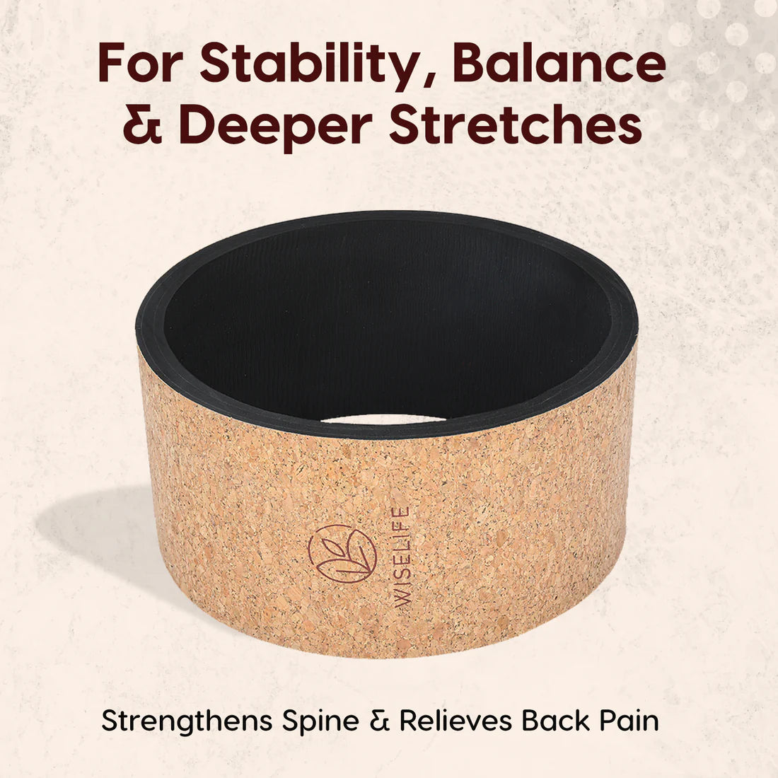 Relieve Back Pain & Enhance Flexibility with the WiseLife Yoga Back Wheel