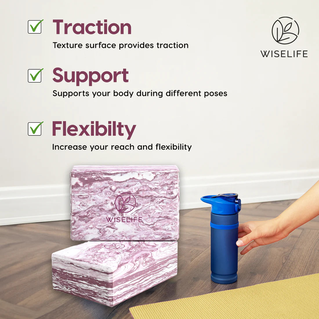Pro Yoga Blocks – High-Density, Eco-Friendly & Non-Slip Support for Yoga & Workouts