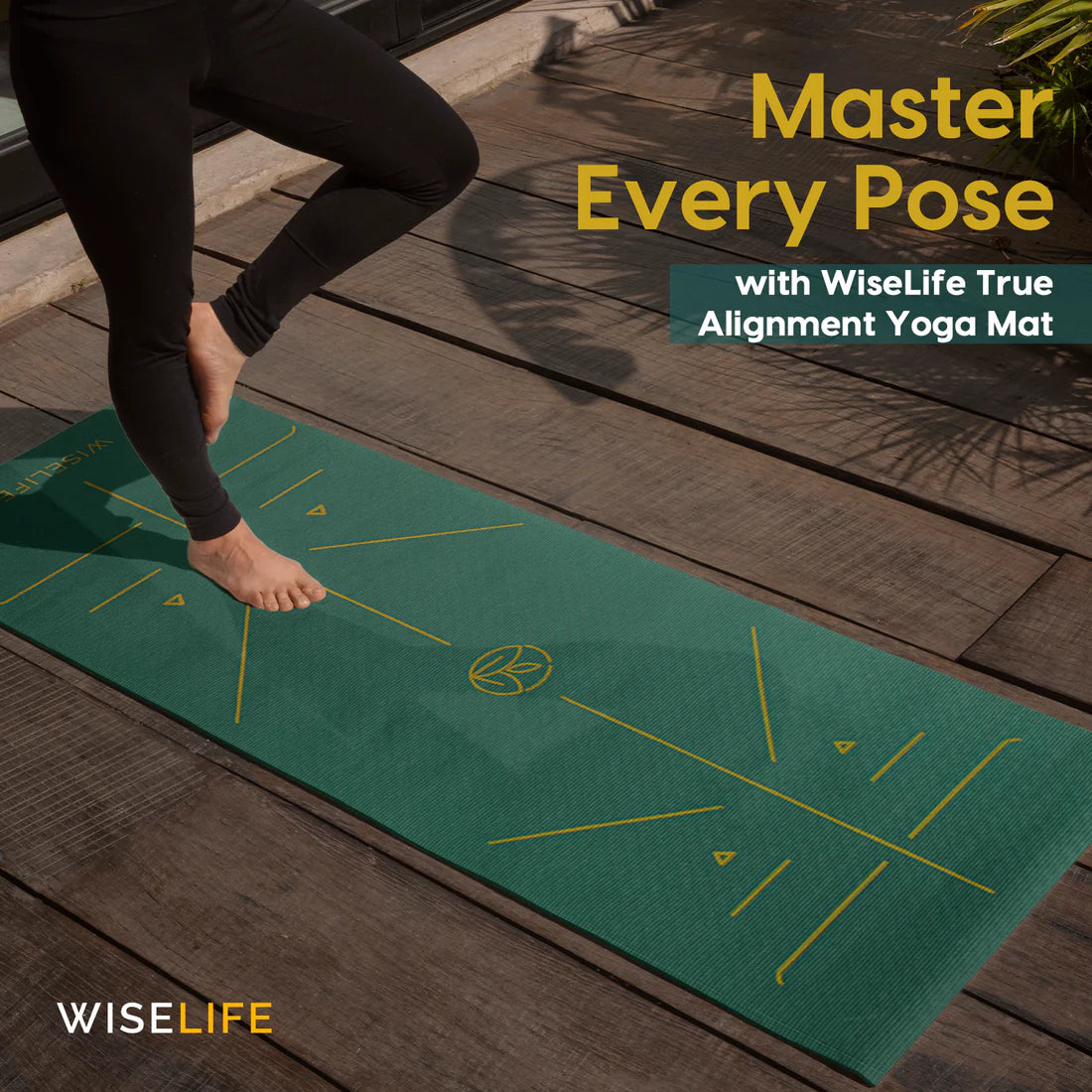 True Alignment Yoga Mat – Extra Large, Non-Slip & Eco-Friendly