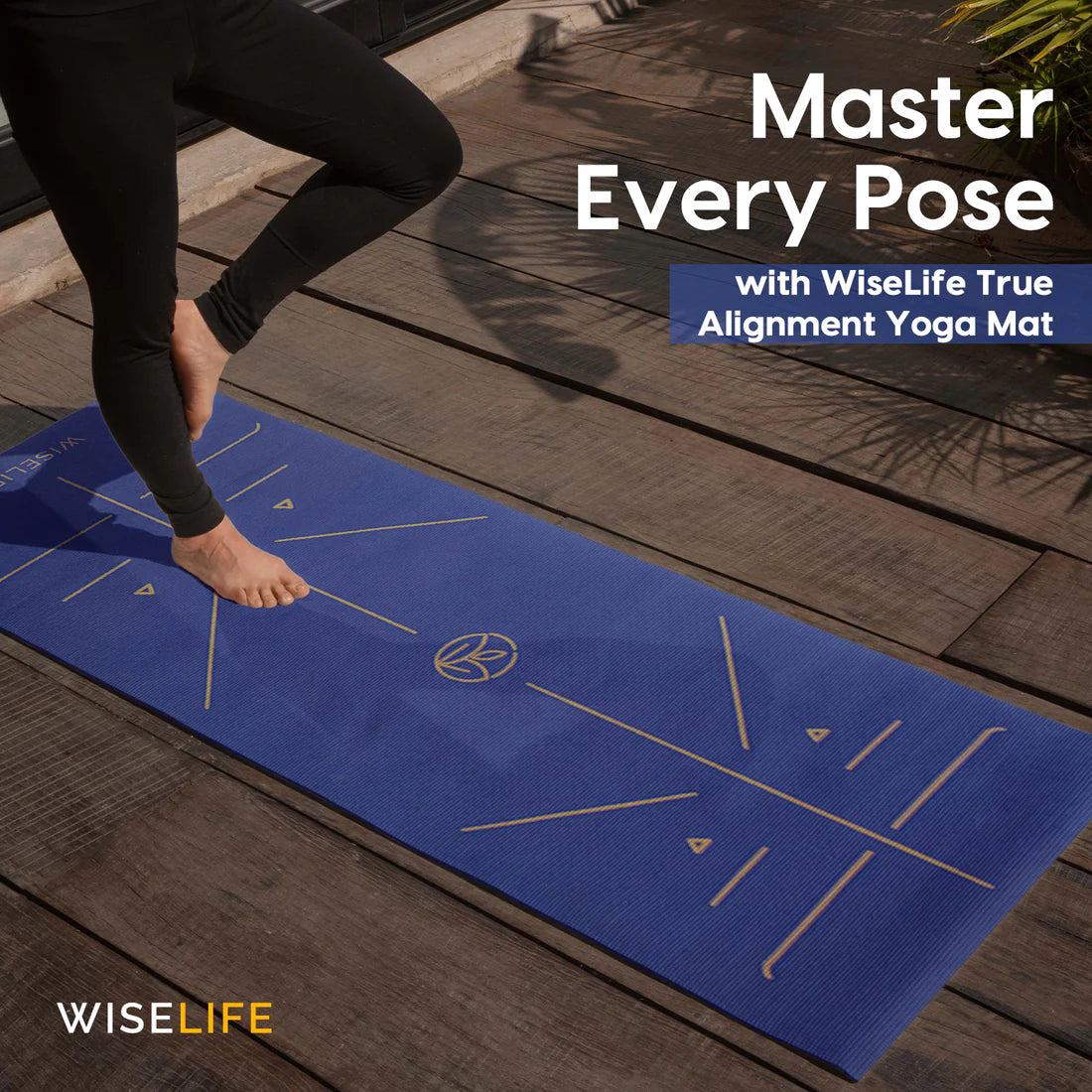 True Alignment Yoga Mat – Extra Large, Non-Slip & Eco-Friendly