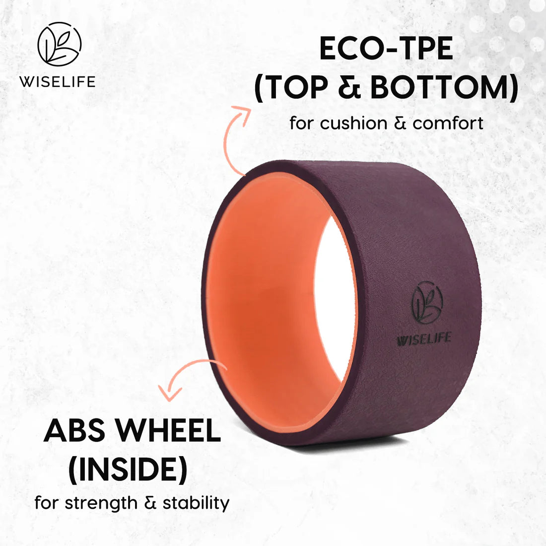 Relieve Back Pain & Enhance Flexibility with the WiseLife Yoga Back Wheel