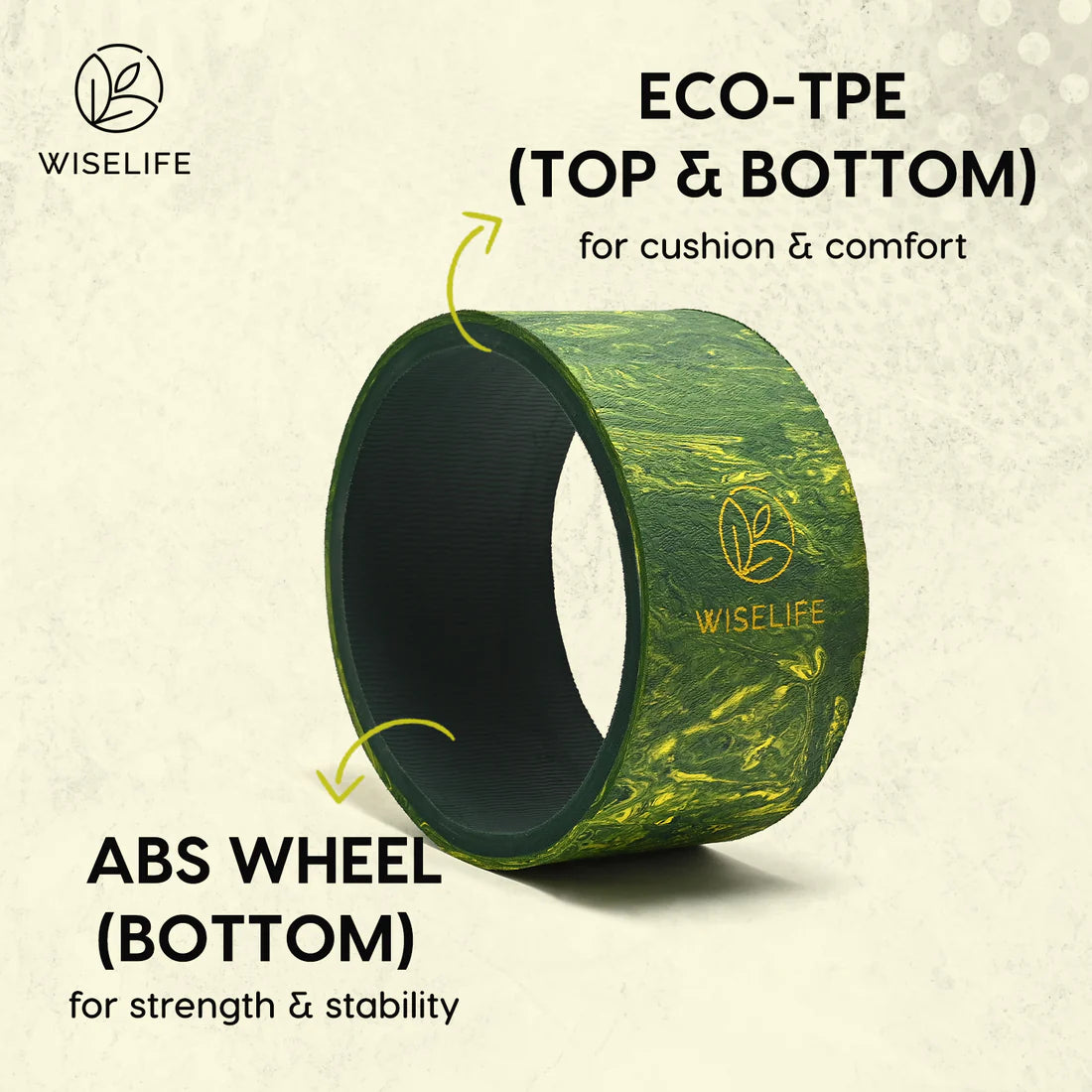 Relieve Back Pain & Enhance Flexibility with the WiseLife Yoga Back Wheel