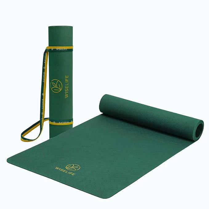 Pro Balance Yoga Mat – 8mm Extra Thick, Non-Slip & Eco-Friendly