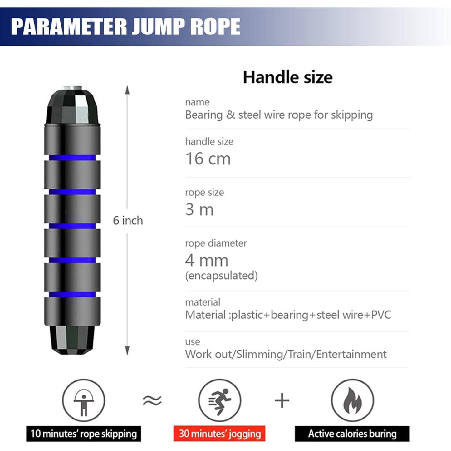 High-Performance Adjustable Jump Rope – Fast, Durable & Tangle-Free for Fitness & Cardio