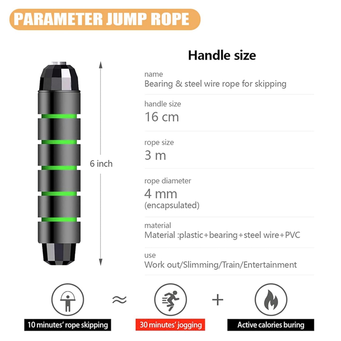 High-Performance Adjustable Jump Rope – Fast, Durable & Tangle-Free for Fitness & Cardio