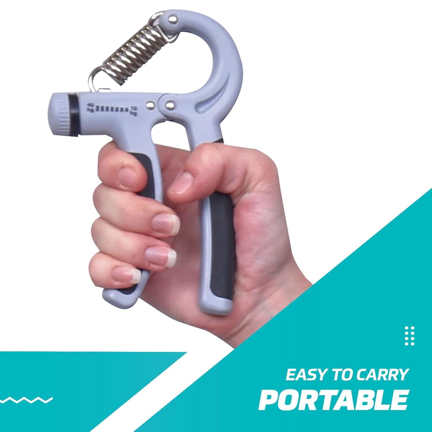 Adjustable 10-40 kg Hand Grip Strengthener with Counter | Forearm & Grip Exerciser