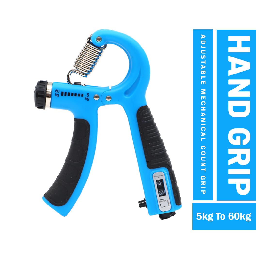 Adjustable 10-40 kg Hand Grip Strengthener with Counter | Forearm & Grip Exerciser