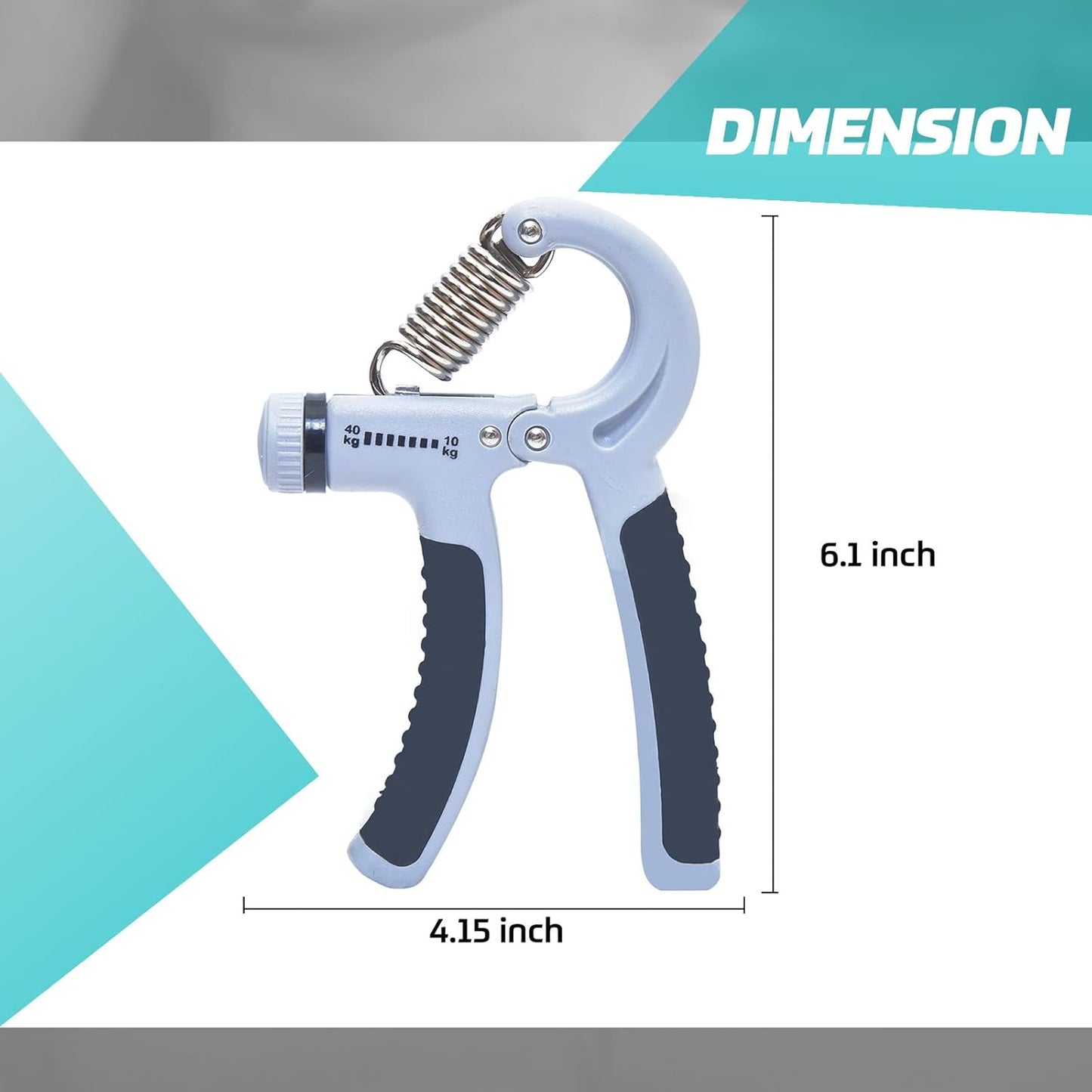 Adjustable 10-40 kg Hand Grip Strengthener with Counter | Forearm & Grip Exerciser