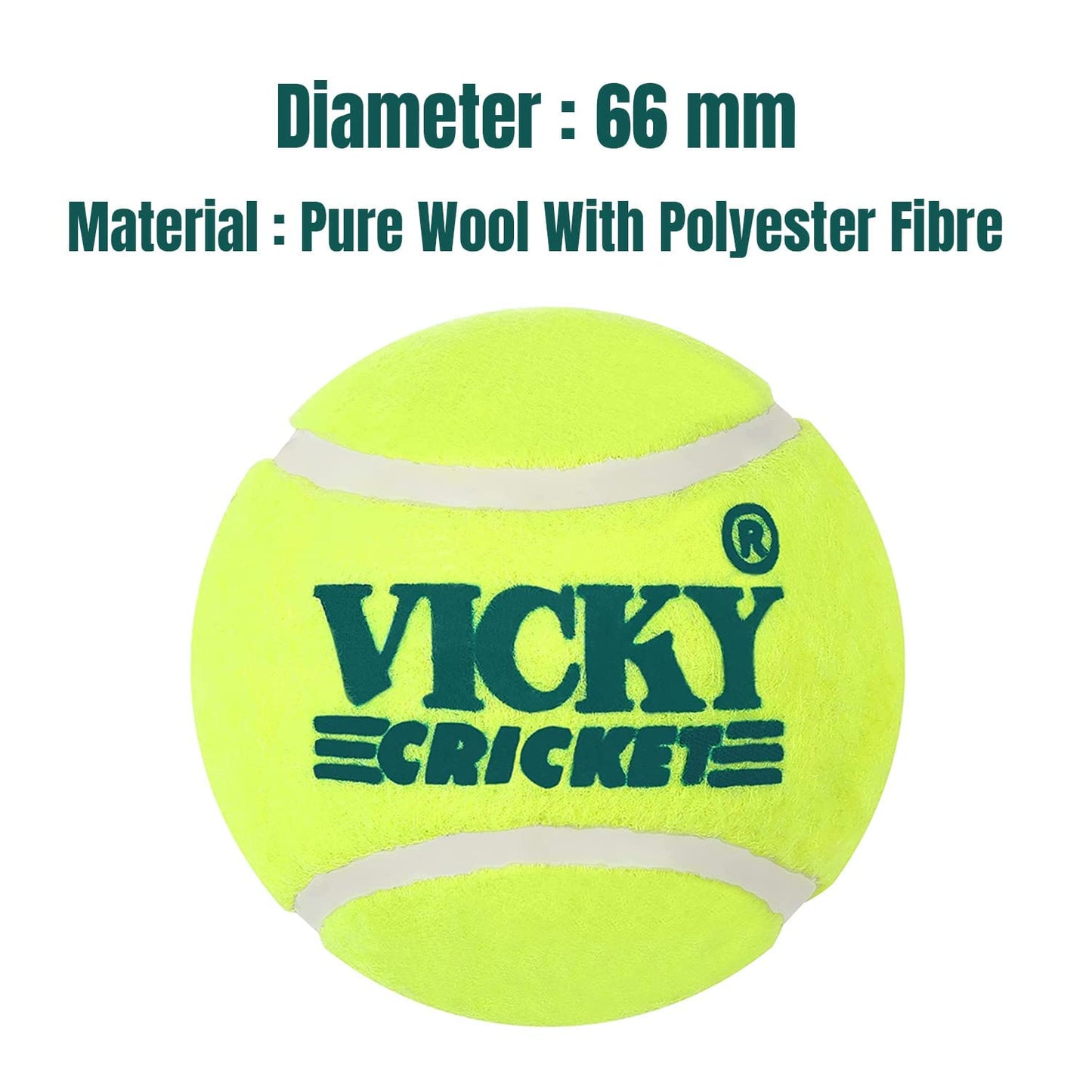 High-Bounce Lightweight Rubber Cricket Balls – Pack of 6