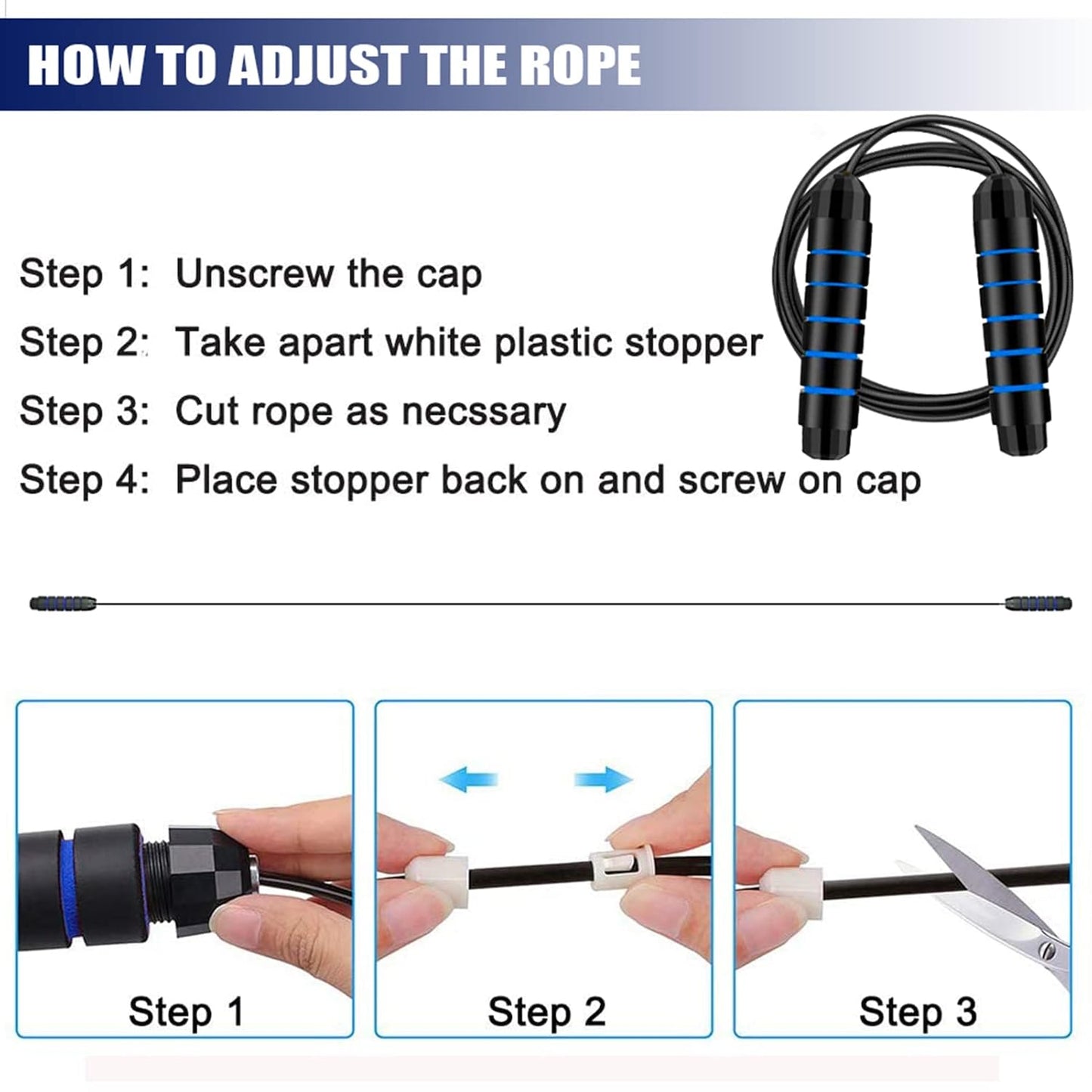 High-Performance Adjustable Jump Rope – Fast, Durable & Tangle-Free for Fitness & Cardio