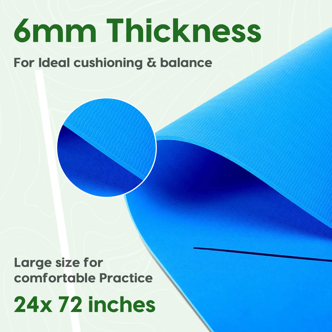 True Alignment Yoga Mat – Extra Large, Non-Slip & Eco-Friendly