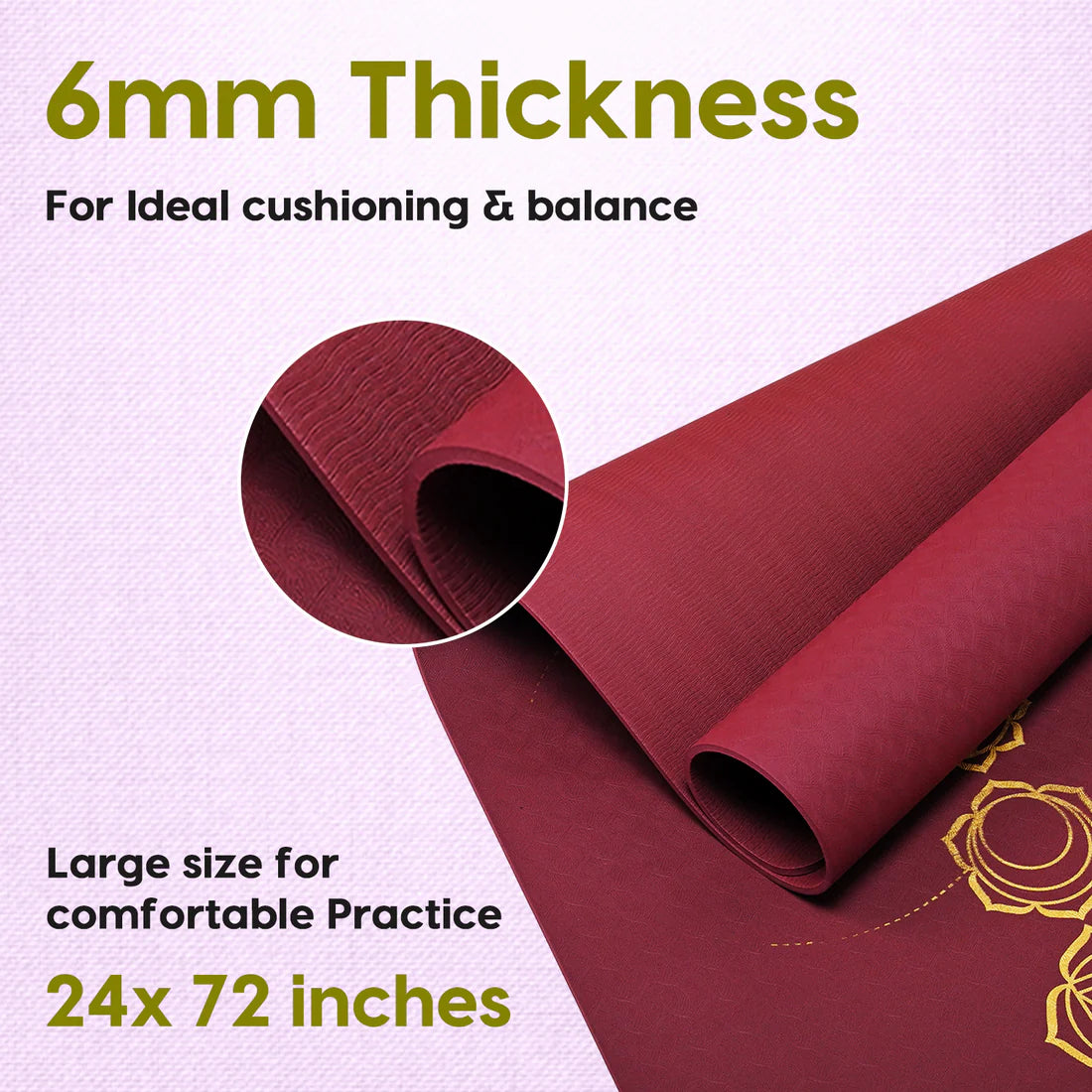 Pro Balance TPE Yoga Mat – Extra Large, Non-Slip & Eco-Friendly