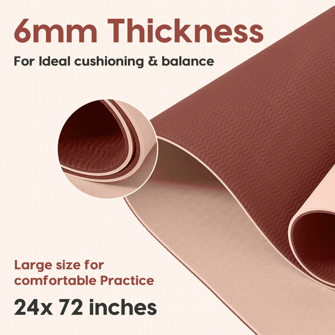 Pro Balance Yoga Mat – Extra Large, Non-Slip & Eco-Friendly