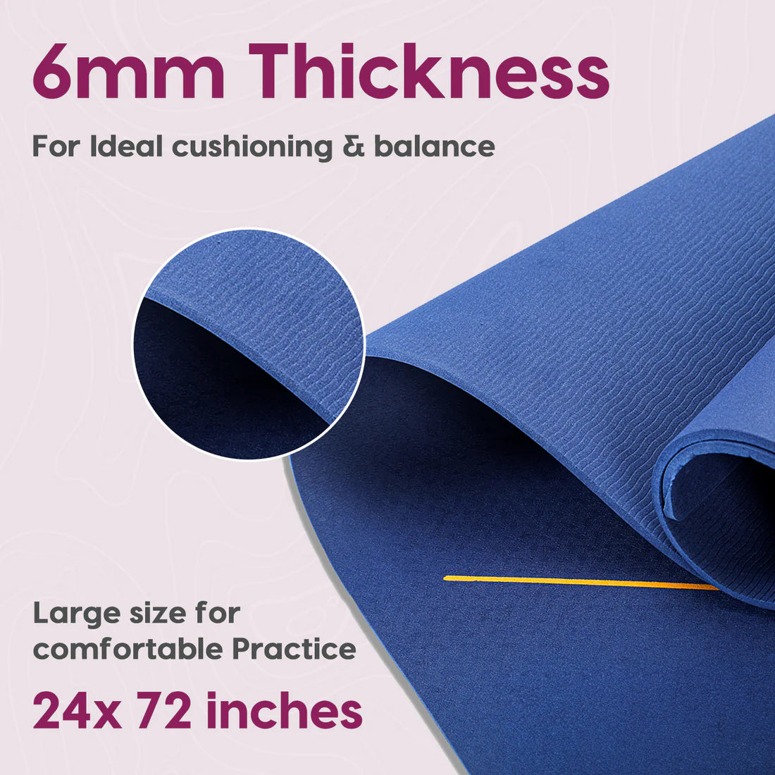 True Alignment Yoga Mat – Extra Large, Non-Slip & Eco-Friendly