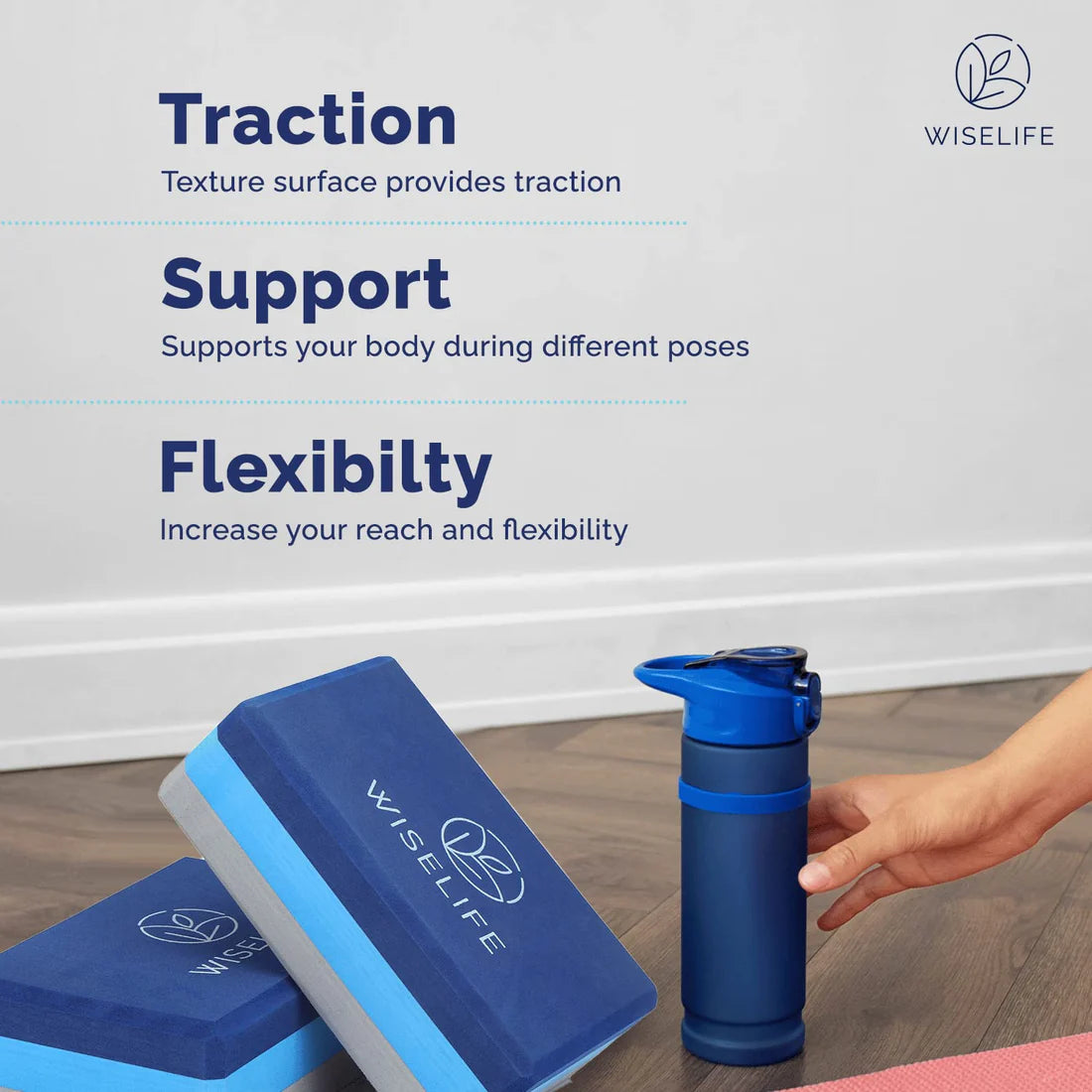 Pro Yoga Blocks – High-Density, Eco-Friendly & Non-Slip Support for Yoga & Workouts
