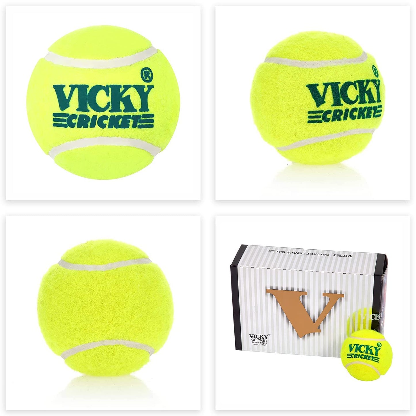 High-Bounce Lightweight Rubber Cricket Balls – Pack of 6