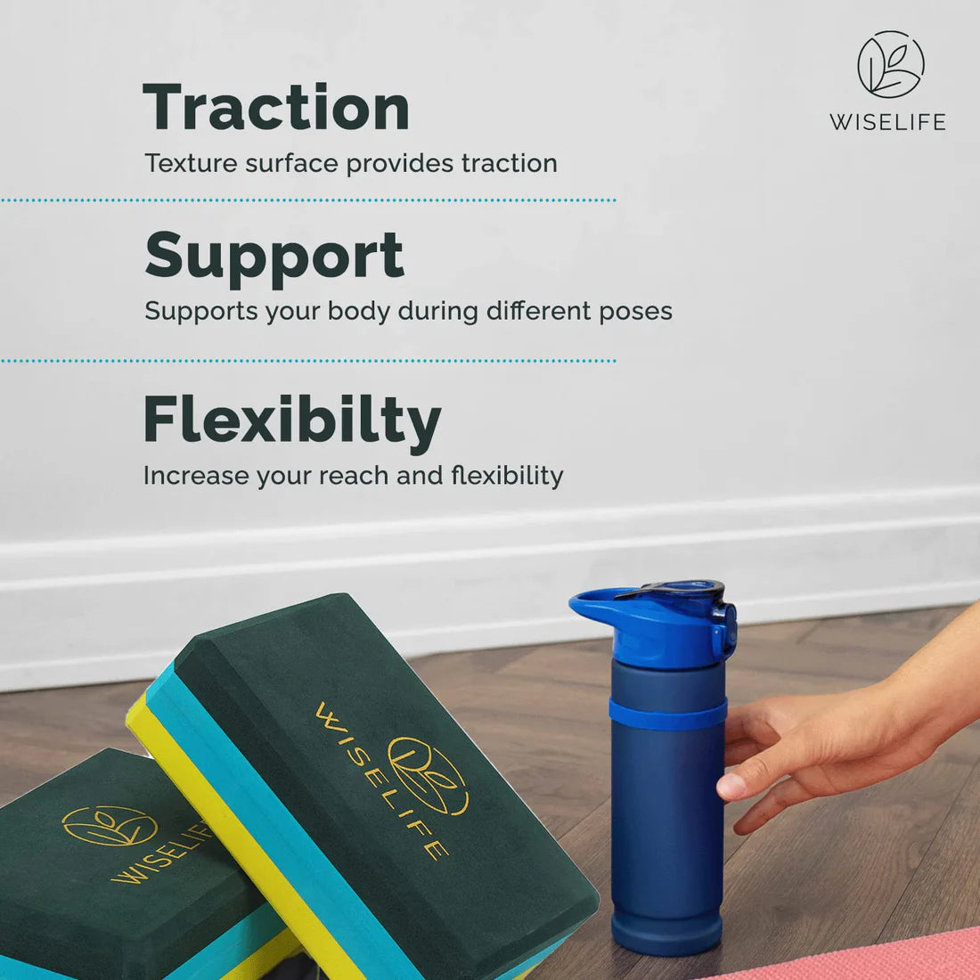 Pro Yoga Blocks – High-Density, Eco-Friendly & Non-Slip Support for Yoga & Workouts