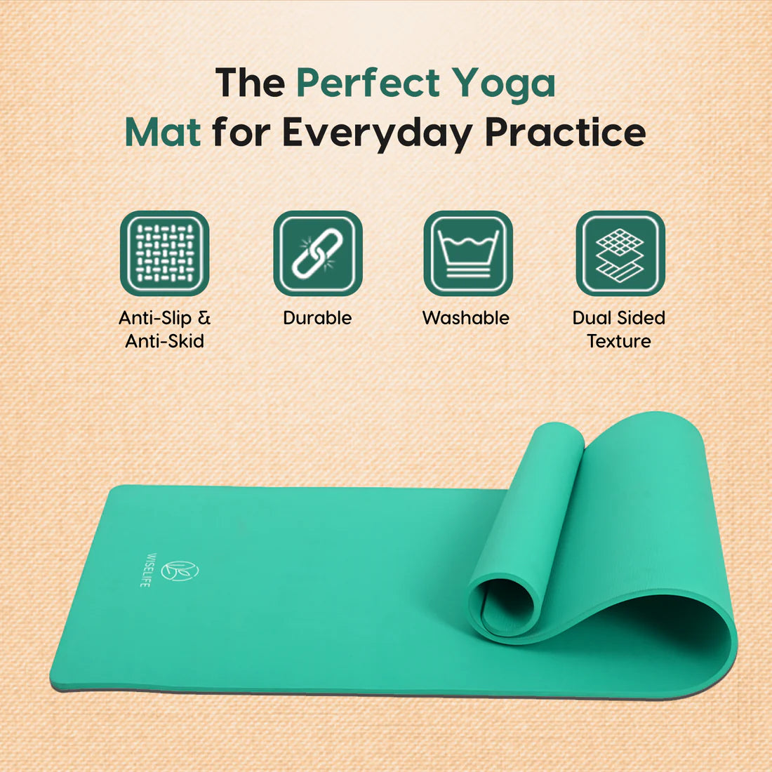 Pro Balance Yoga Mat – 8mm Extra Thick, Non-Slip & Eco-Friendly