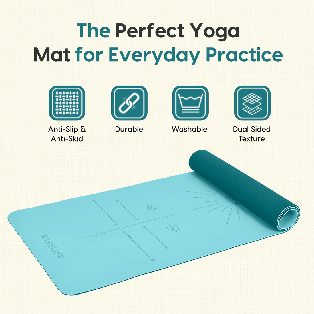 Dual Layer Yoga Mat – Extra Large, Non-Slip & Eco-Friendly
