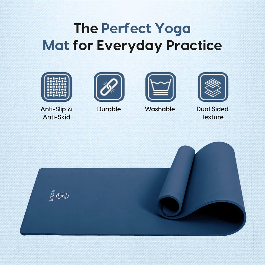 Pro Balance Yoga Mat – 8mm Extra Thick, Non-Slip & Eco-Friendly