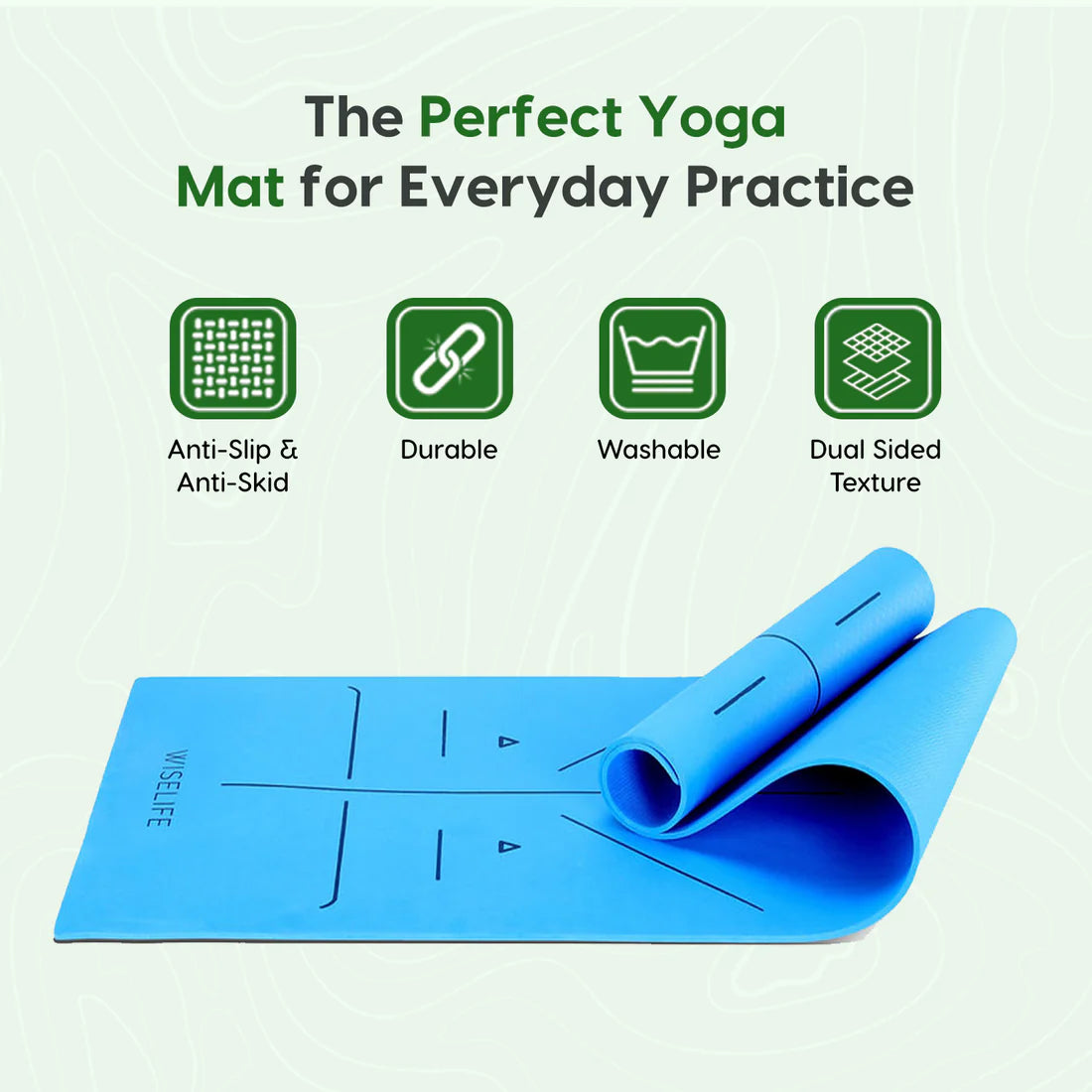 True Alignment Yoga Mat – Extra Large, Non-Slip & Eco-Friendly