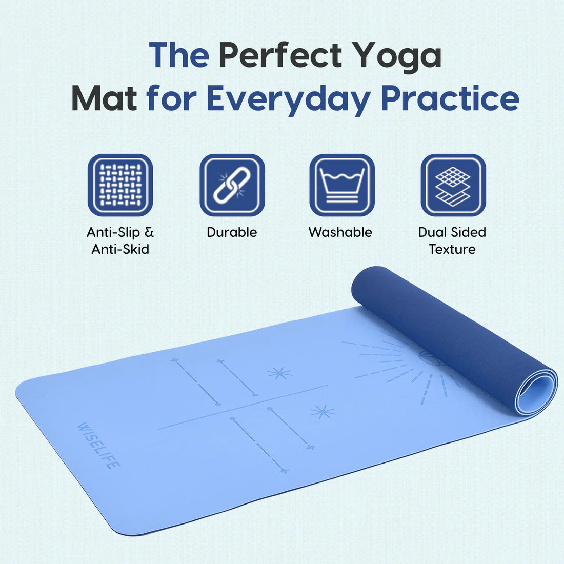 Dual Layer Yoga Mat – Extra Large, Non-Slip & Eco-Friendly