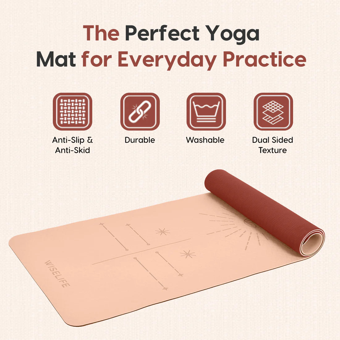 Dual Layer Yoga Mat – Extra Large, Non-Slip & Eco-Friendly
