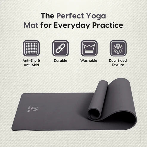 Pro Balance Yoga Mat – 8mm Extra Thick, Non-Slip & Eco-Friendly