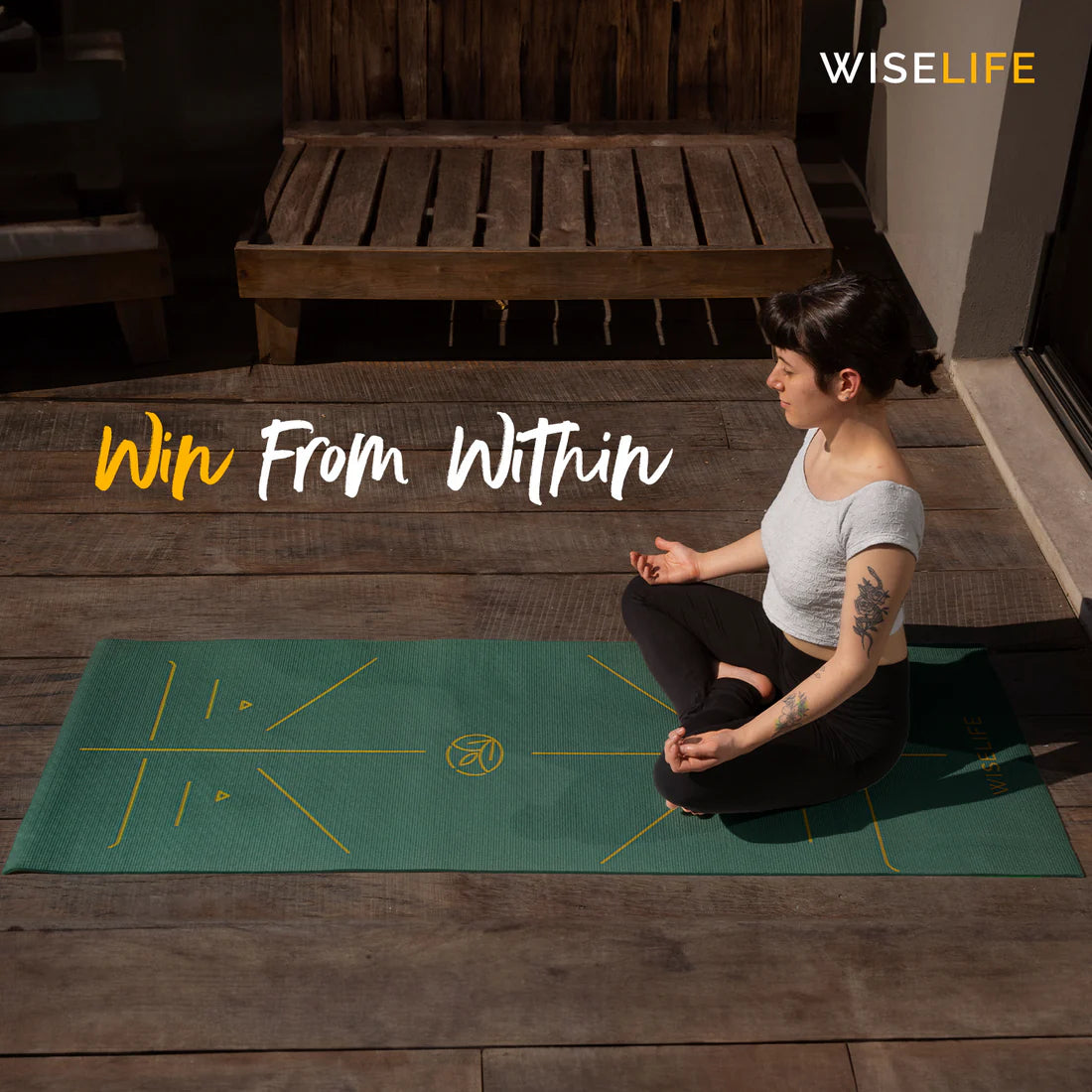 True Alignment Yoga Mat – Extra Large, Non-Slip & Eco-Friendly