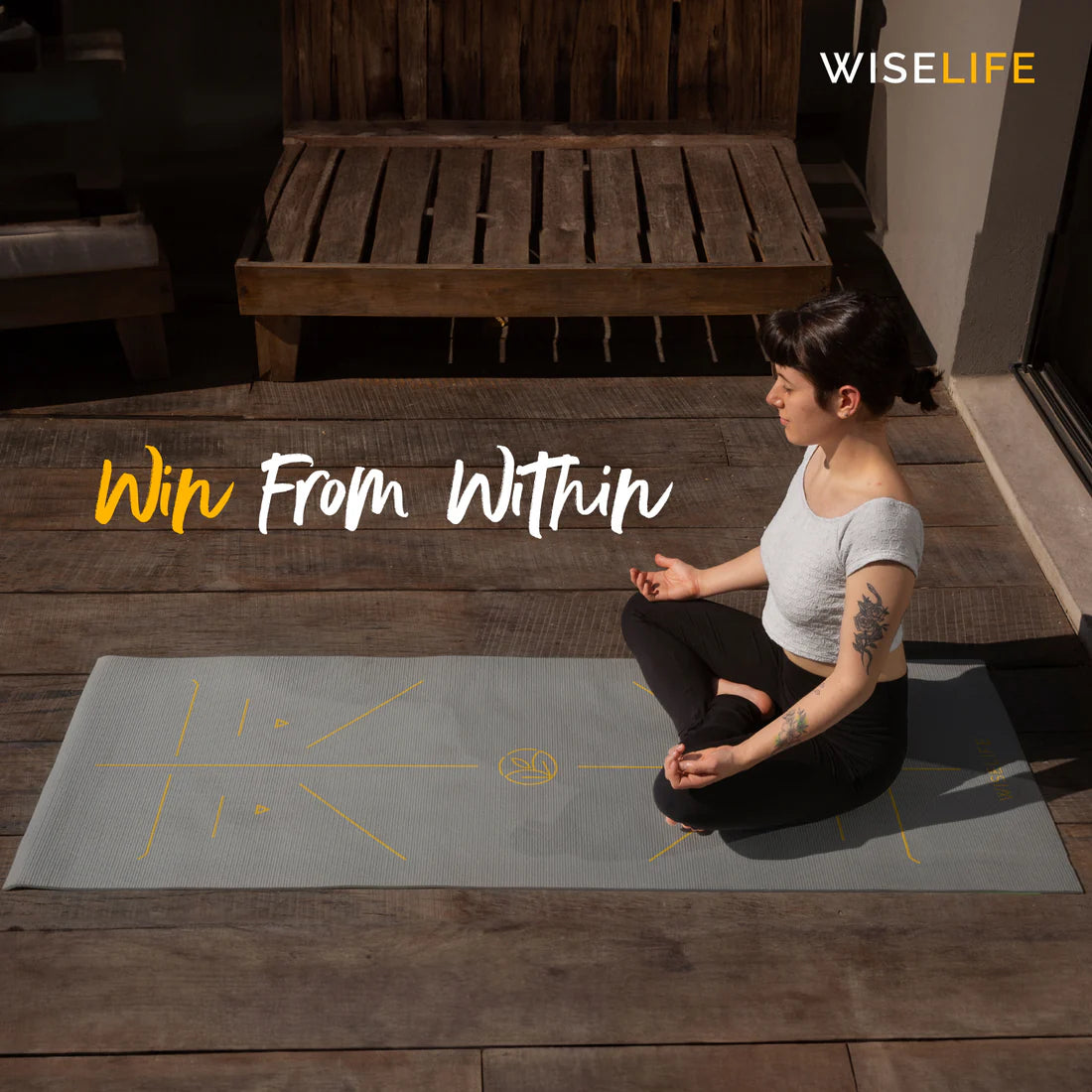True Alignment Yoga Mat – Extra Large, Non-Slip & Eco-Friendly