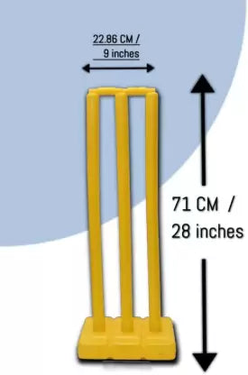Durable Cricket Plastic Stump Set with Bails & Base