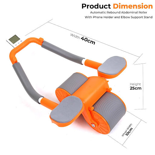 Advanced Automatic Rebound Ab Roller – High-Stability Core Trainer