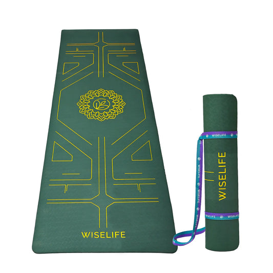 True Alignment Yoga Mat – Extra Large, Non-Slip & Eco-Friendly