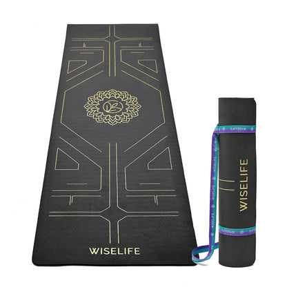 True Alignment Yoga Mat – Extra Large, Non-Slip & Eco-Friendly
