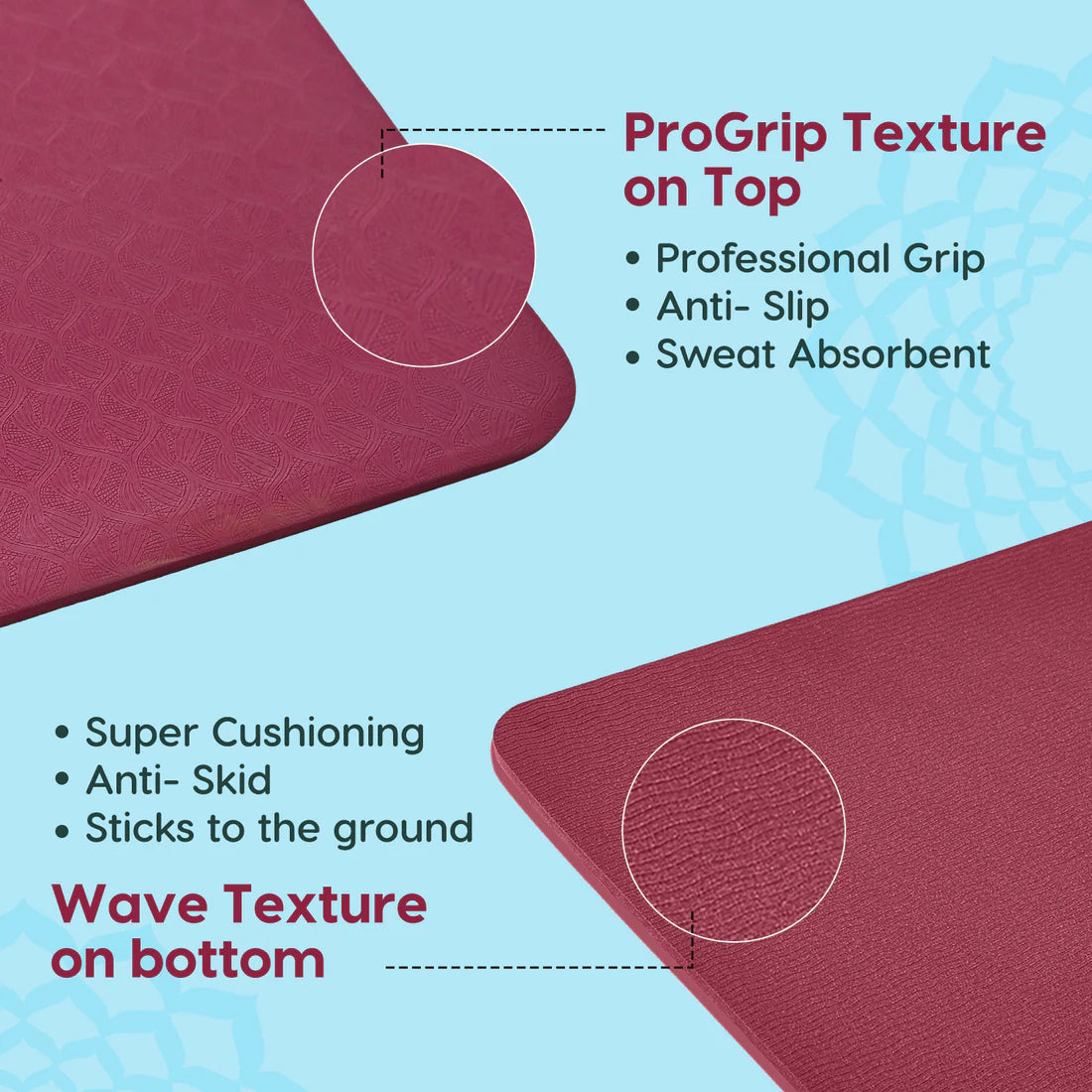 True Alignment Yoga Mat – Extra Large, Non-Slip & Eco-Friendly