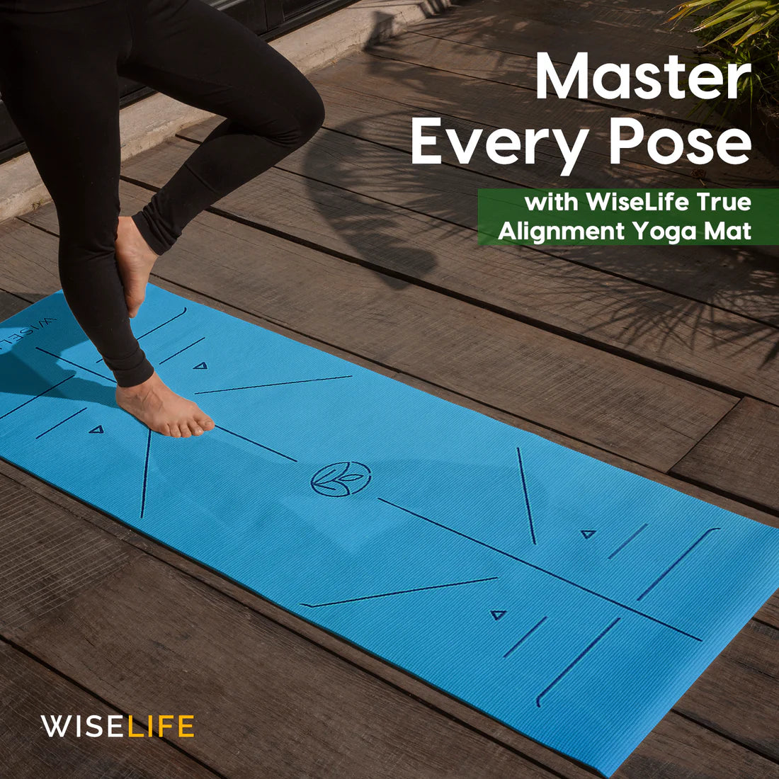 True Alignment Yoga Mat – Extra Large, Non-Slip & Eco-Friendly