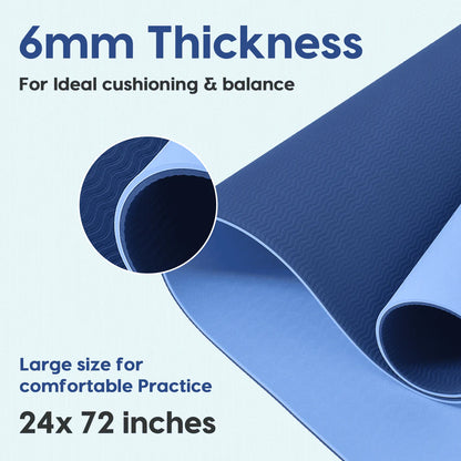 Pro Balance Yoga Mat – Extra Large, Non-Slip & Eco-Friendly