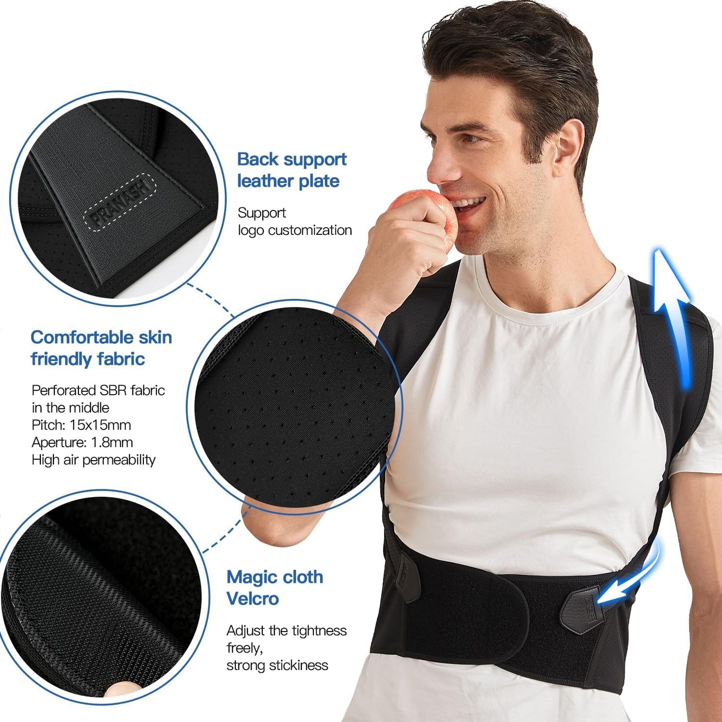Adjustable Back & Shoulder Posture Corrector for Men & Women