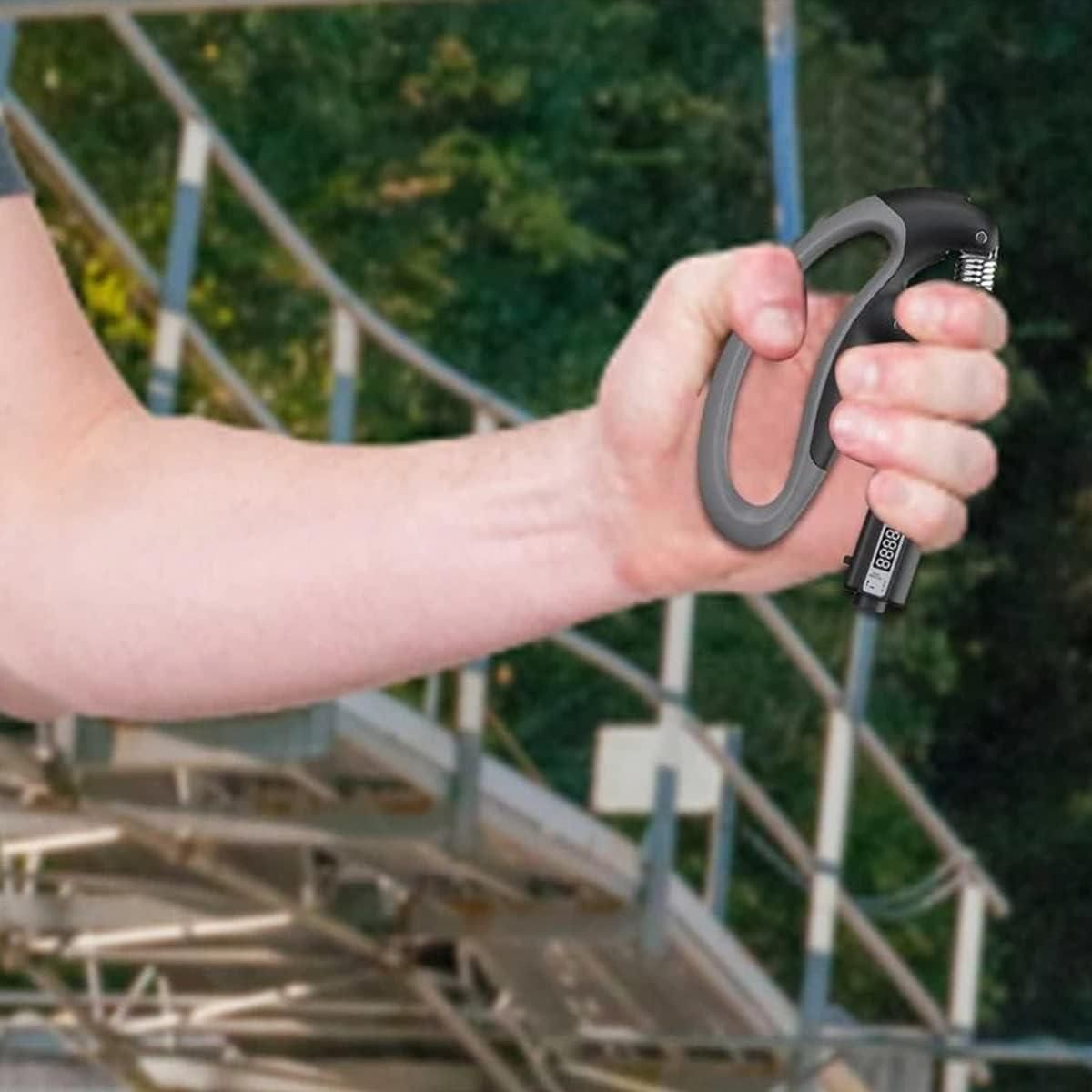 Adjustable 10-100 kg Hand Gripper with Digital Counter