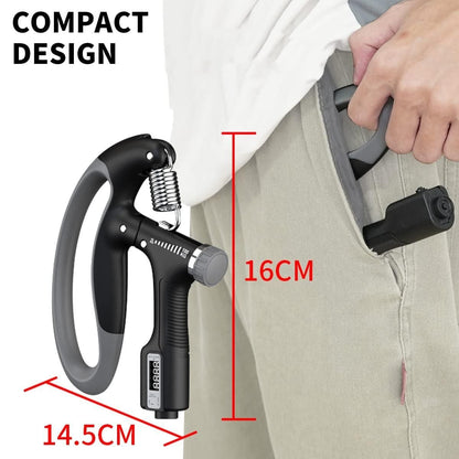 Adjustable 10-100 kg Hand Gripper with Digital Counter